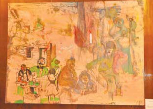 הציור של יאיר גרבוז בלשכת הנשיא