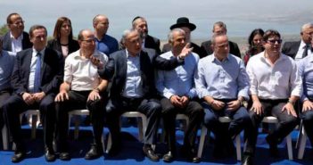 ישיבת ממשלת ישראל ברמת הגולן, בחודש שעבר // צילום: איי־אף־פי, אימג'בנק