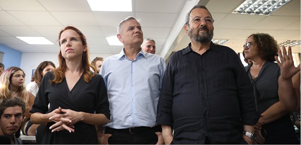 ברק, הורוביץ ושפיר, בחירות 2019 סבב ב' // צילום: מגד גוזני, ׳הארץ׳