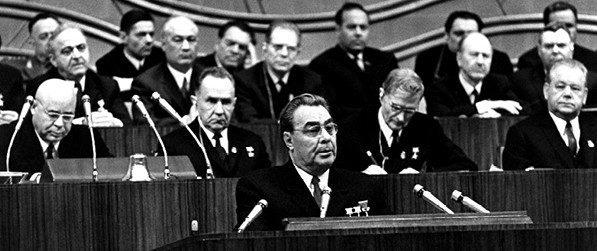 ברז'נייב נואם בוועידה הקומוניסטית 1971 // צילום: Mondadori Portfolio by Getty Images IL
