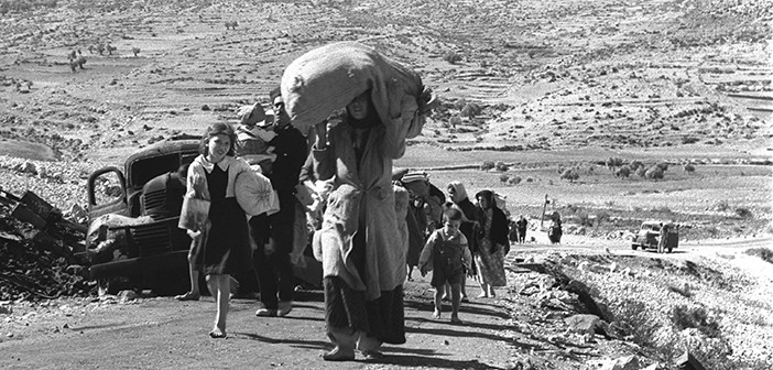 ערבים בורחים מביתם בגליל // צילום: דוד אלדן, לע"מ